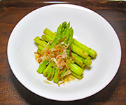 アスパラの焼きびたし