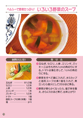 いろいろ野菜のスープ