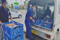 ファミリーマートで新鮮野菜を販売