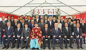 ＪＡ役職員、ＪＡ全農東京都本部、建設業者ら出席者の集合写真