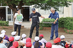 エダマメの定植授業