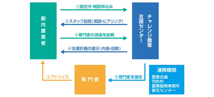 支援の流れ