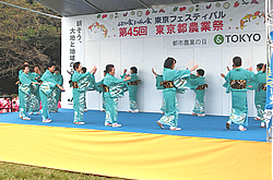 明治神宮で東大和地区女性部が踊りを披露